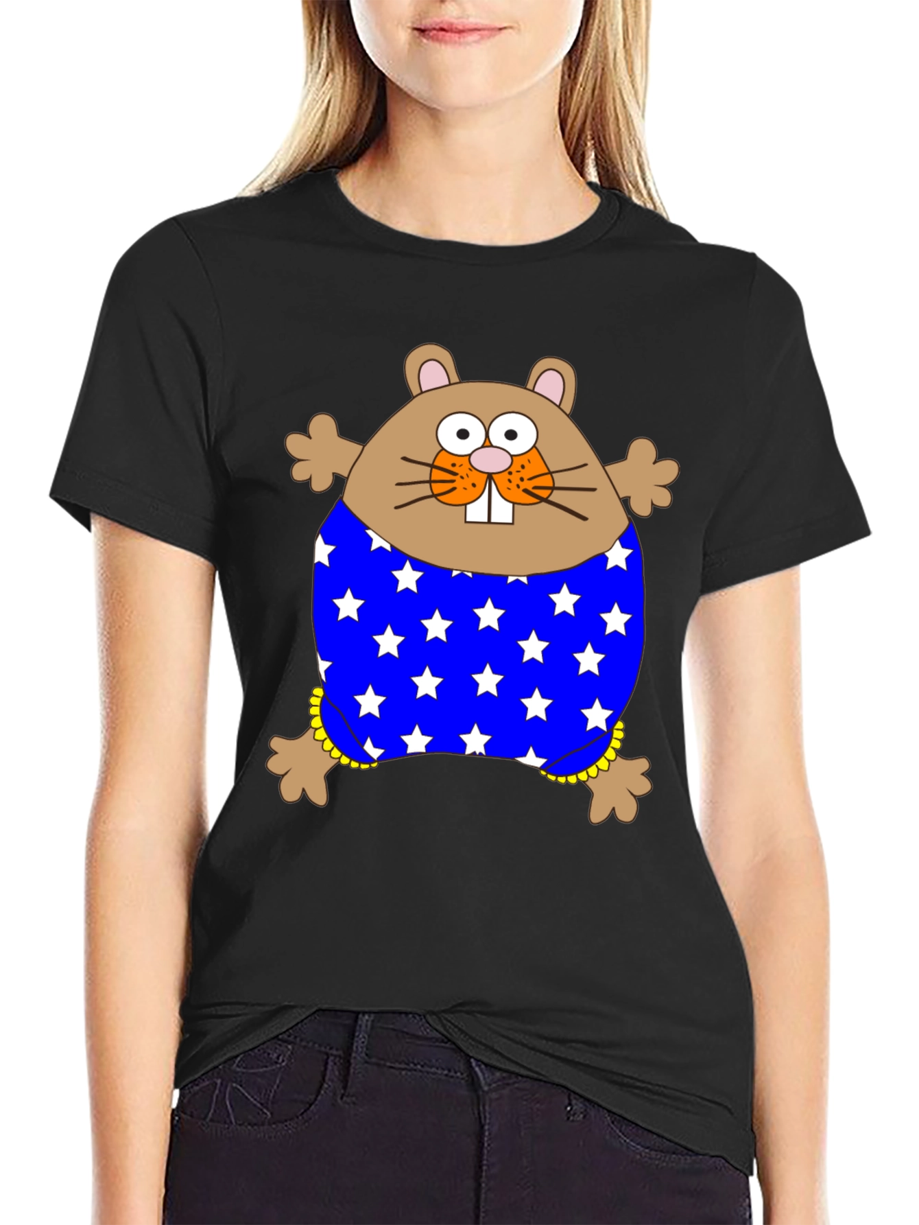 Funny Hamster Stars T-Shirt