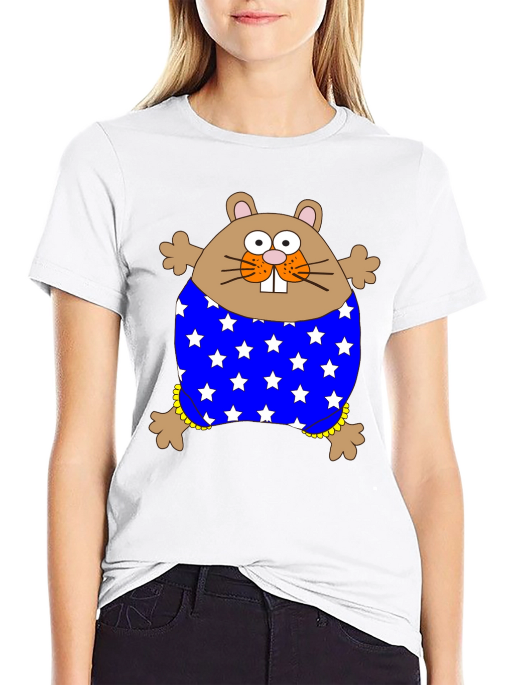 Funny Hamster Stars T-Shirt