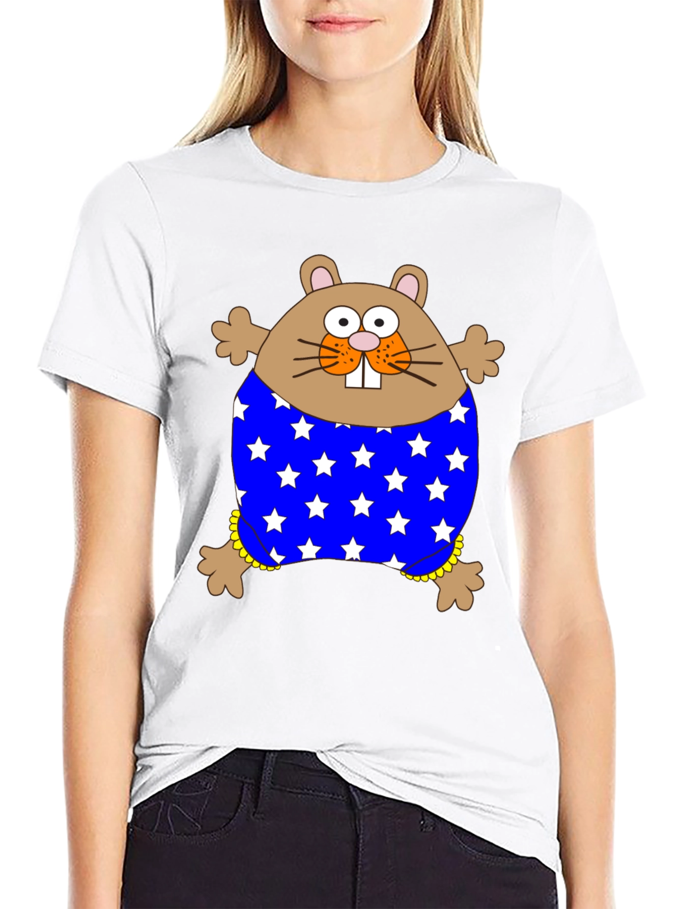 Funny Hamster Stars T-Shirt