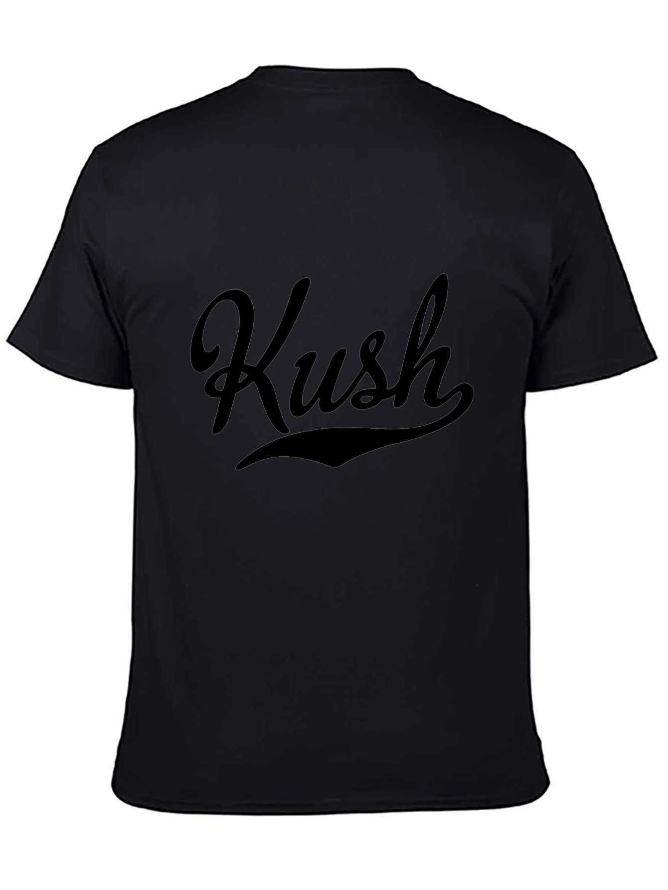 Kush Graphic Print Black T-Shirt - Casual Style