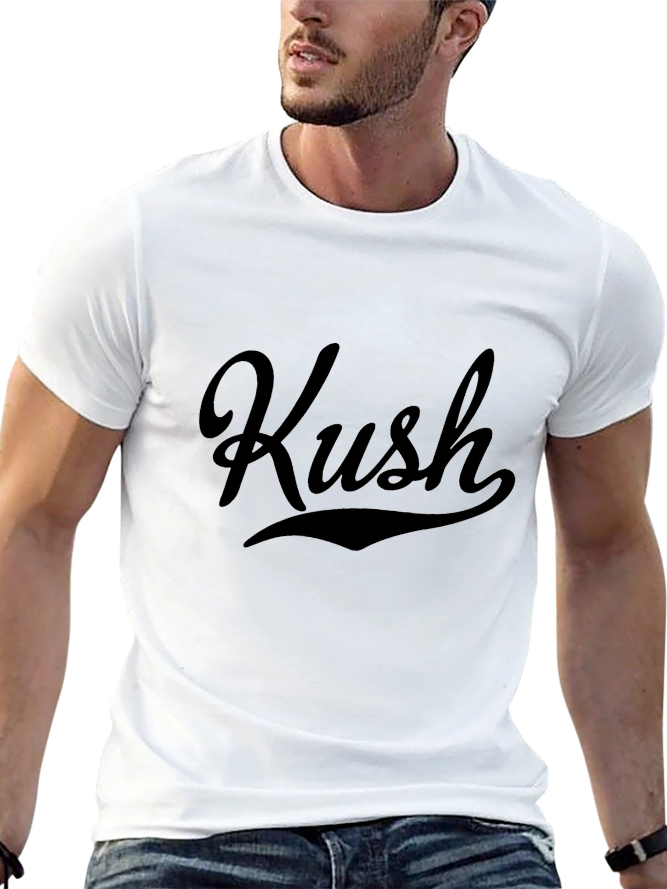 Kush Graphic Print Black T-Shirt - Casual Style