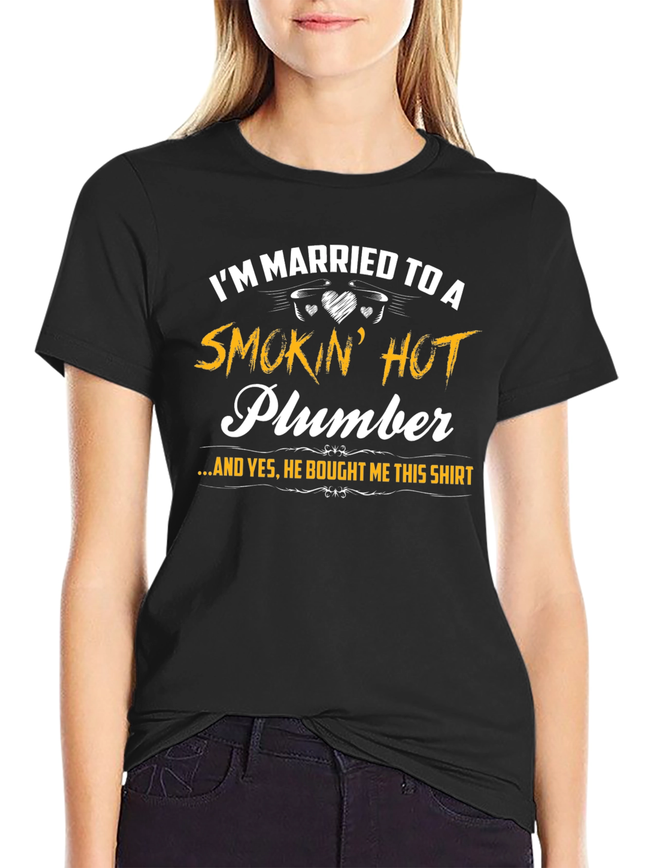 Smokin Hot Plumber T-Shirt - Husband Gift