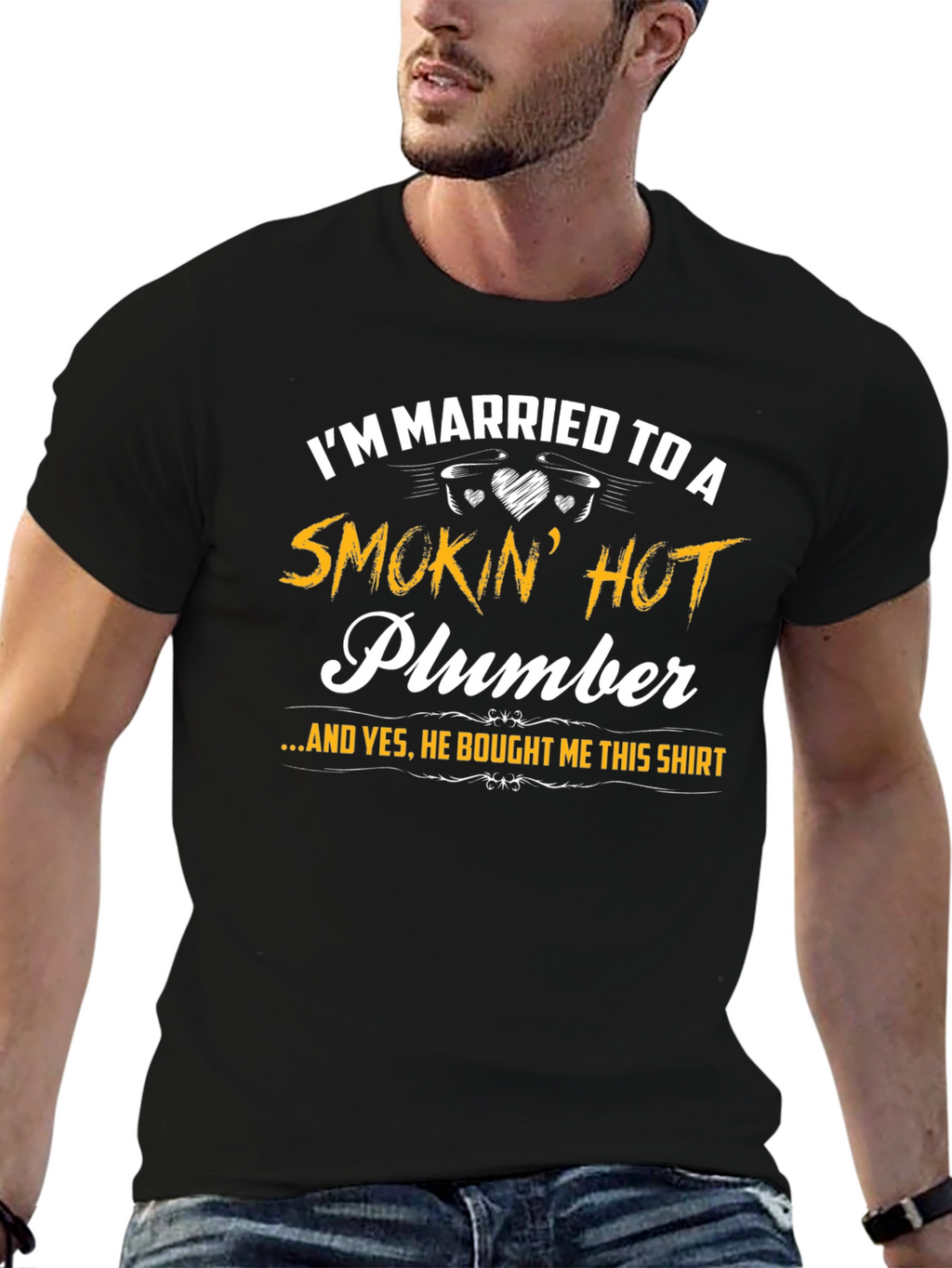 Smokin Hot Plumber T-Shirt - Husband Gift