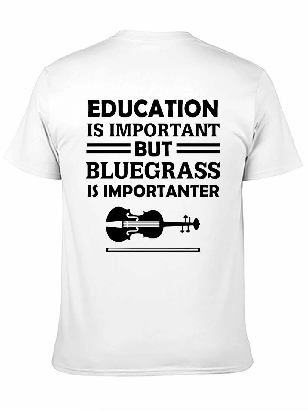 Bluegrass is Importanter Black T-Shirt