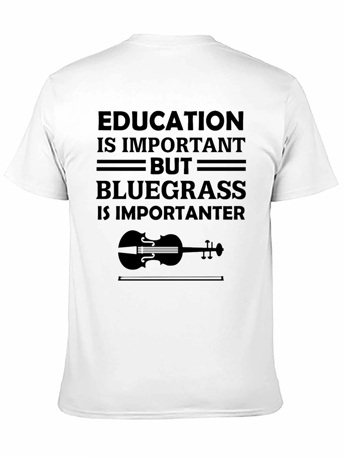 Bluegrass is Importanter Black T-Shirt