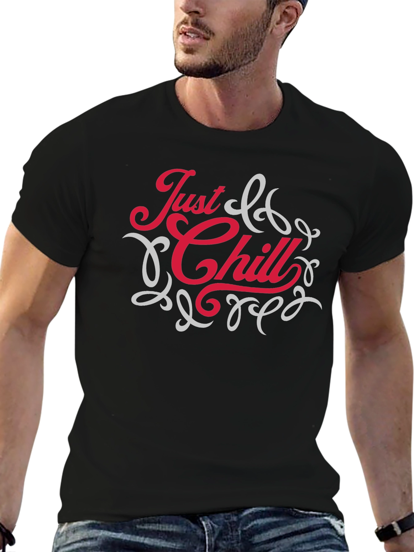 Just Chill Graphic Tee - Relaxed Comfort