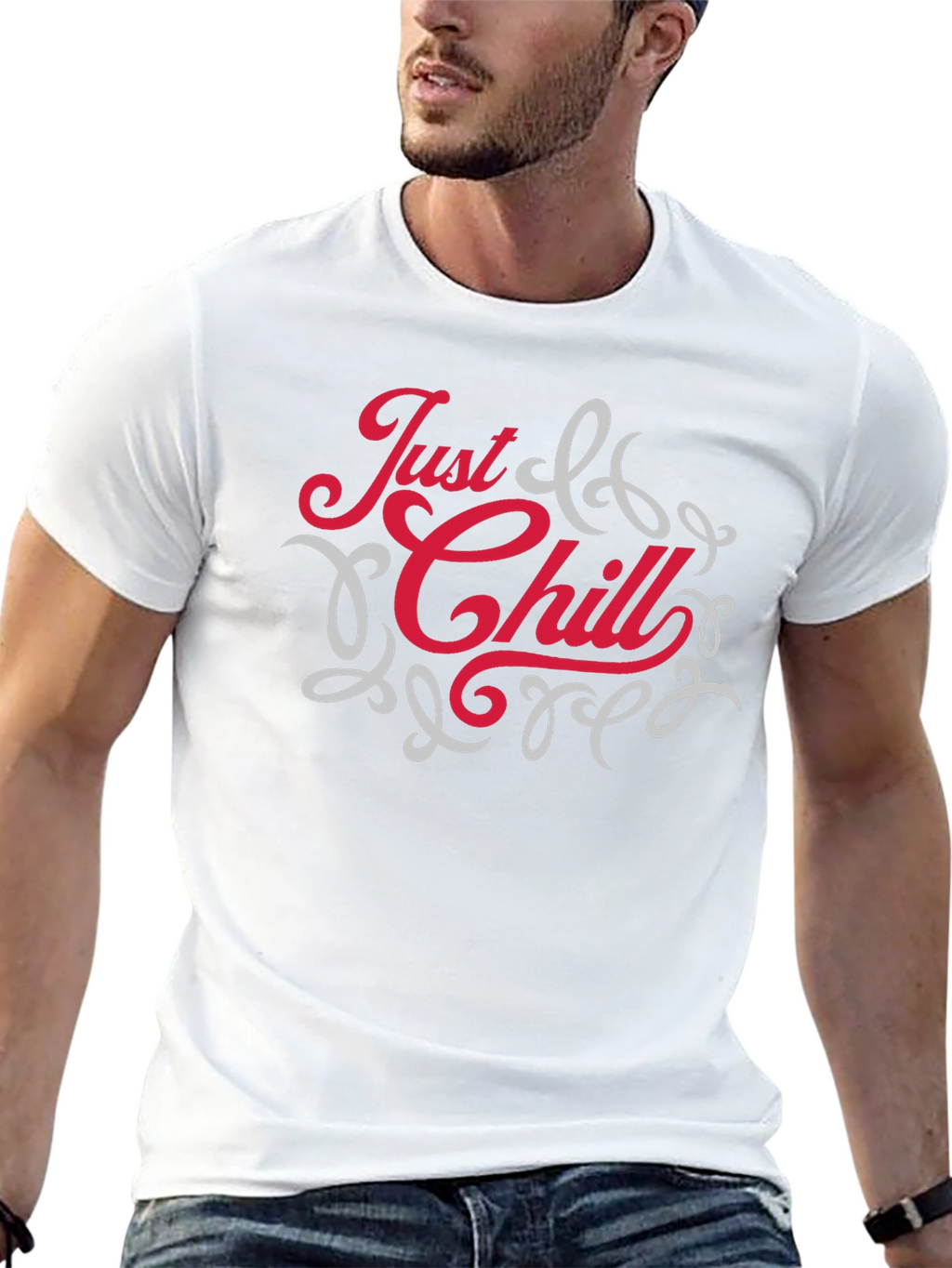 Just Chill Graphic Tee - Relaxed Comfort