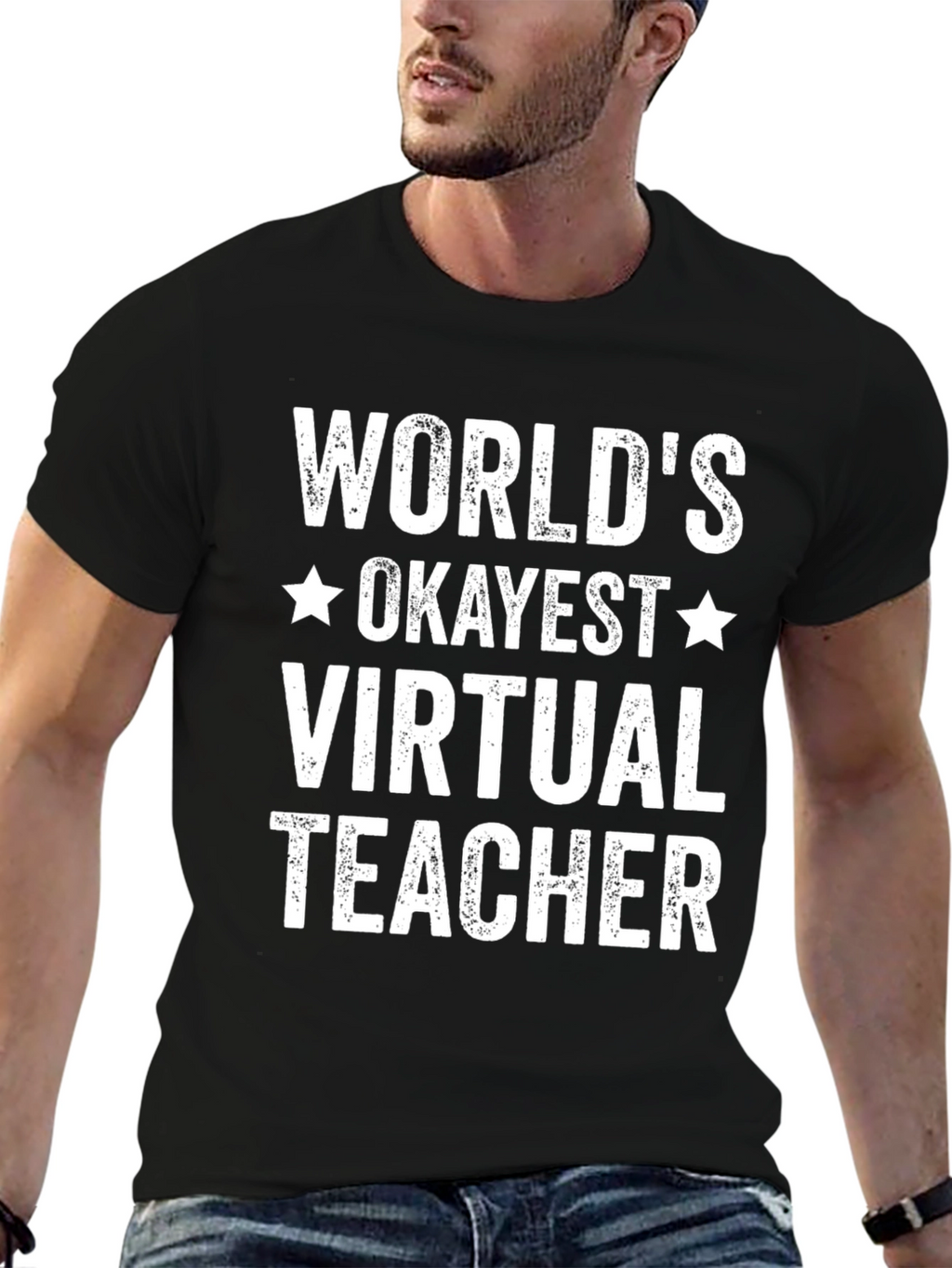 Worlds Okayest Virtual Teacher T-Shirt