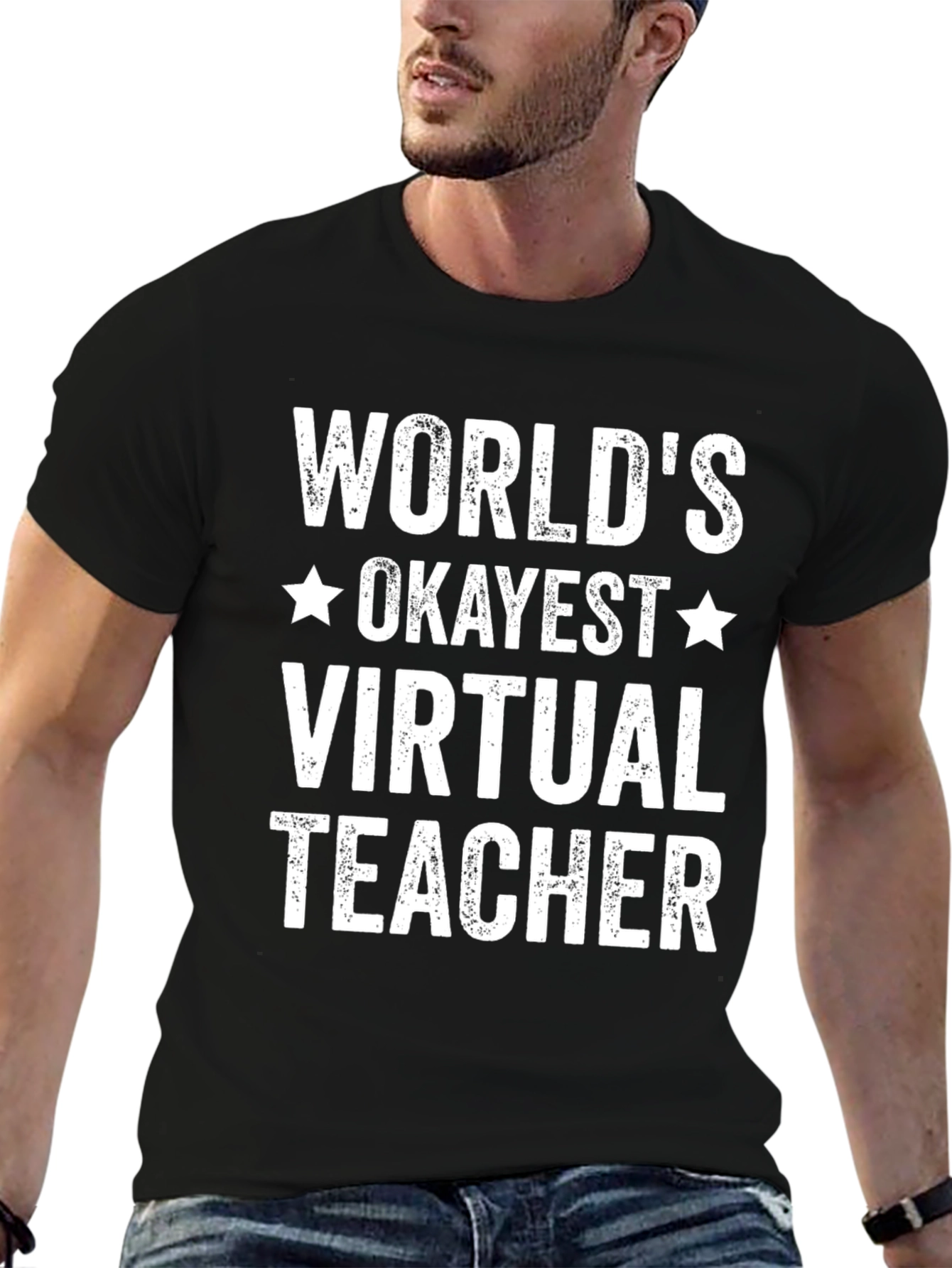 Worlds Okayest Virtual Teacher T-Shirt