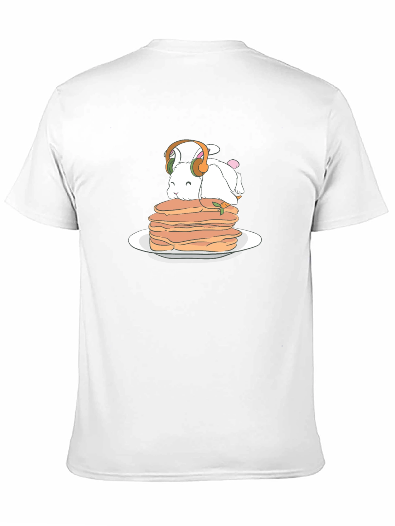 Bunny on Pancakes T-Shirt - Cute Foodie Tee