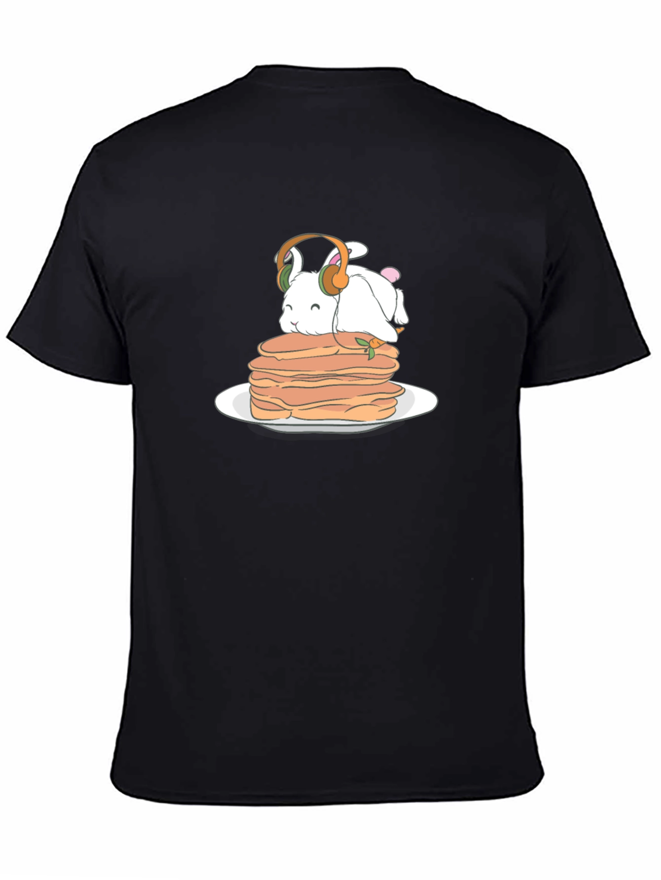 Bunny on Pancakes T-Shirt - Cute Foodie Tee