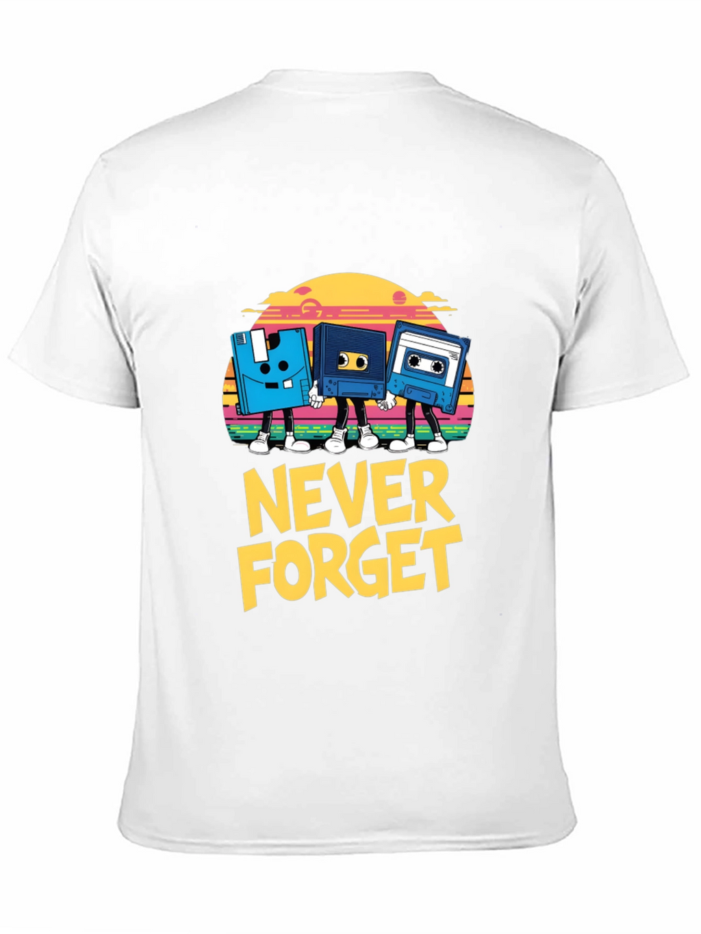 Retro Never Forget Black T-Shirt