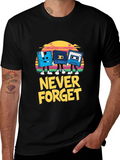 Retro Never Forget Black T-Shirt