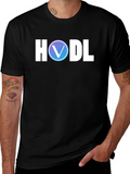 HODL Crypto T-Shirt - Black Graphic Tee