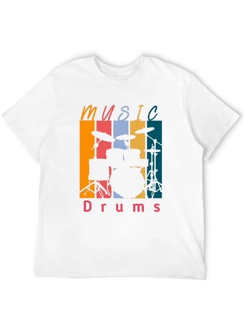 Music Drums Retro Tee