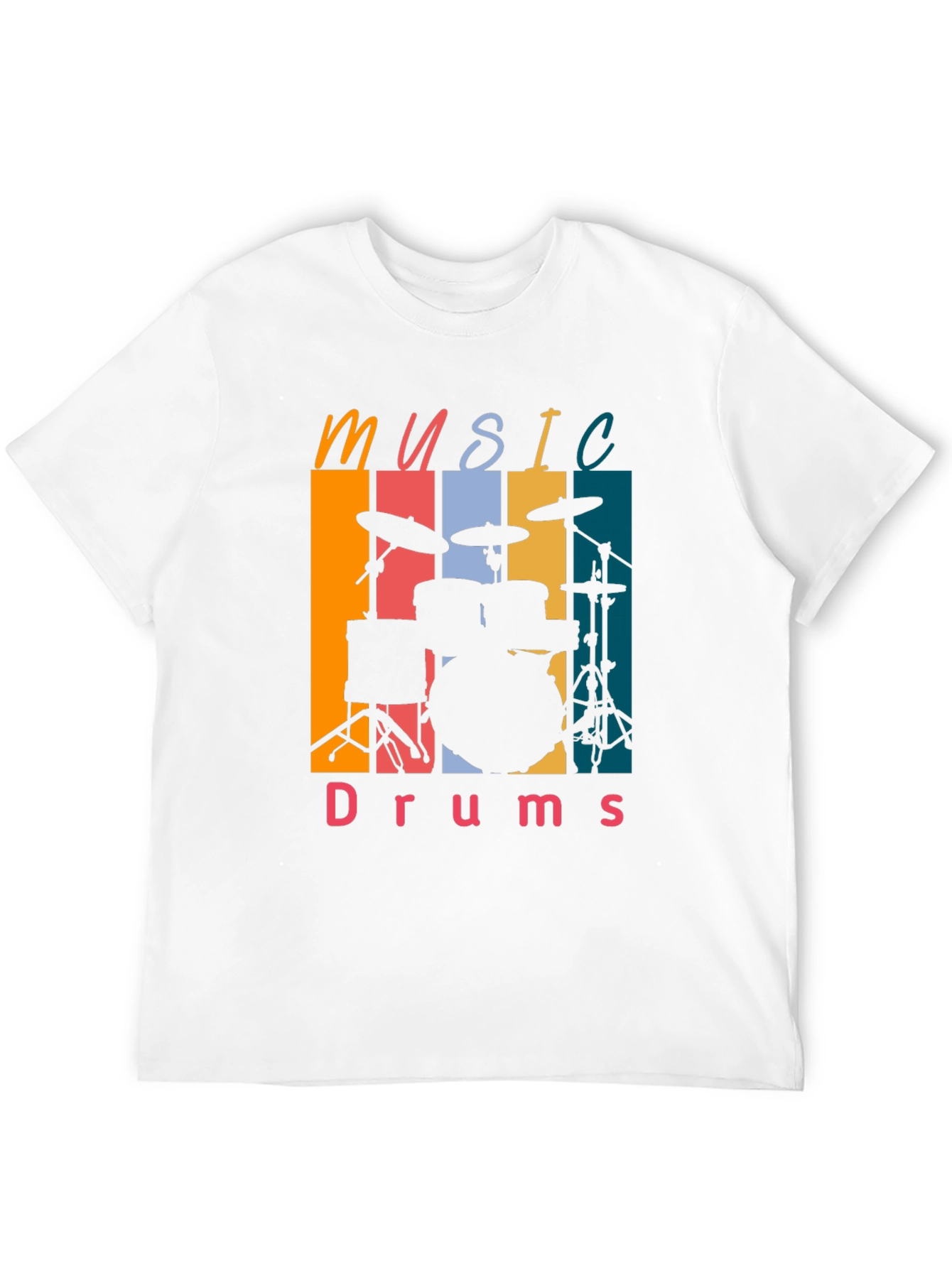 Music Drums Retro Tee