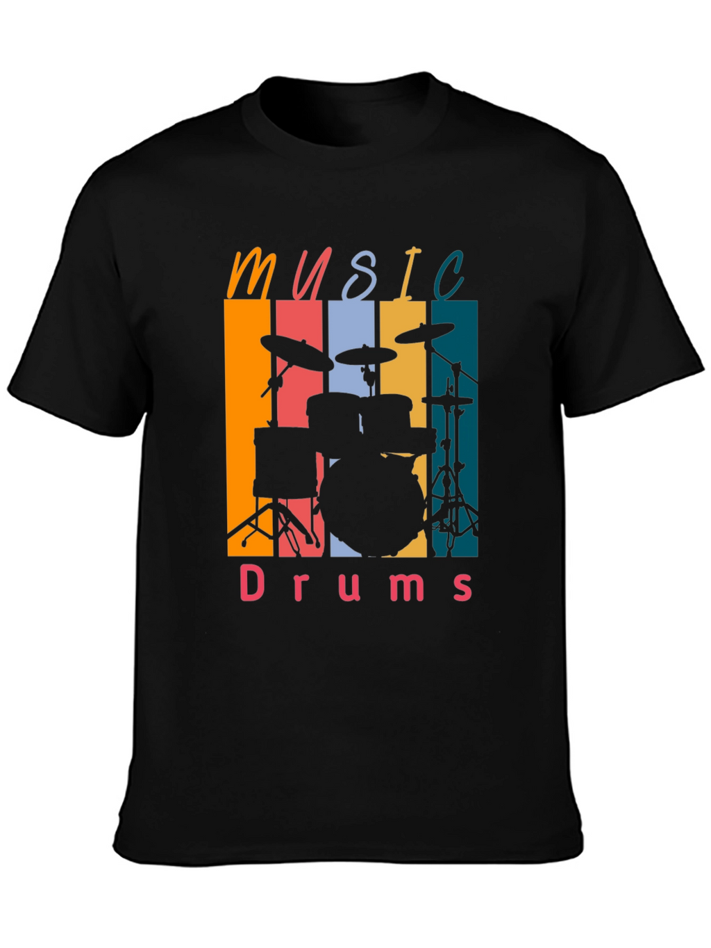 Music Drums Retro Tee