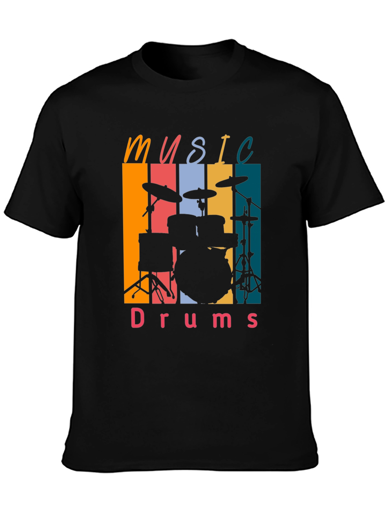 Music Drums Retro Tee