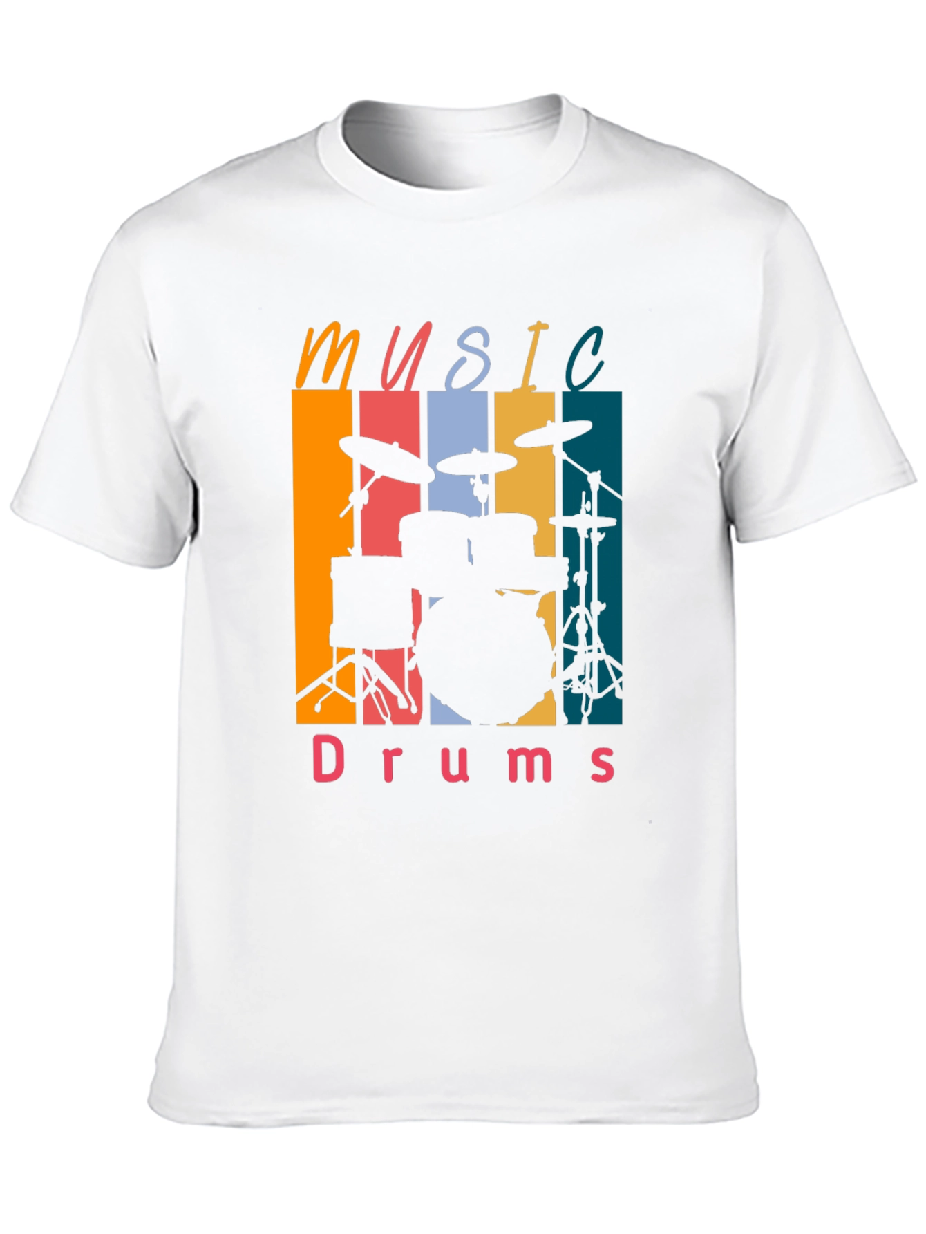 Music Drums Retro Tee