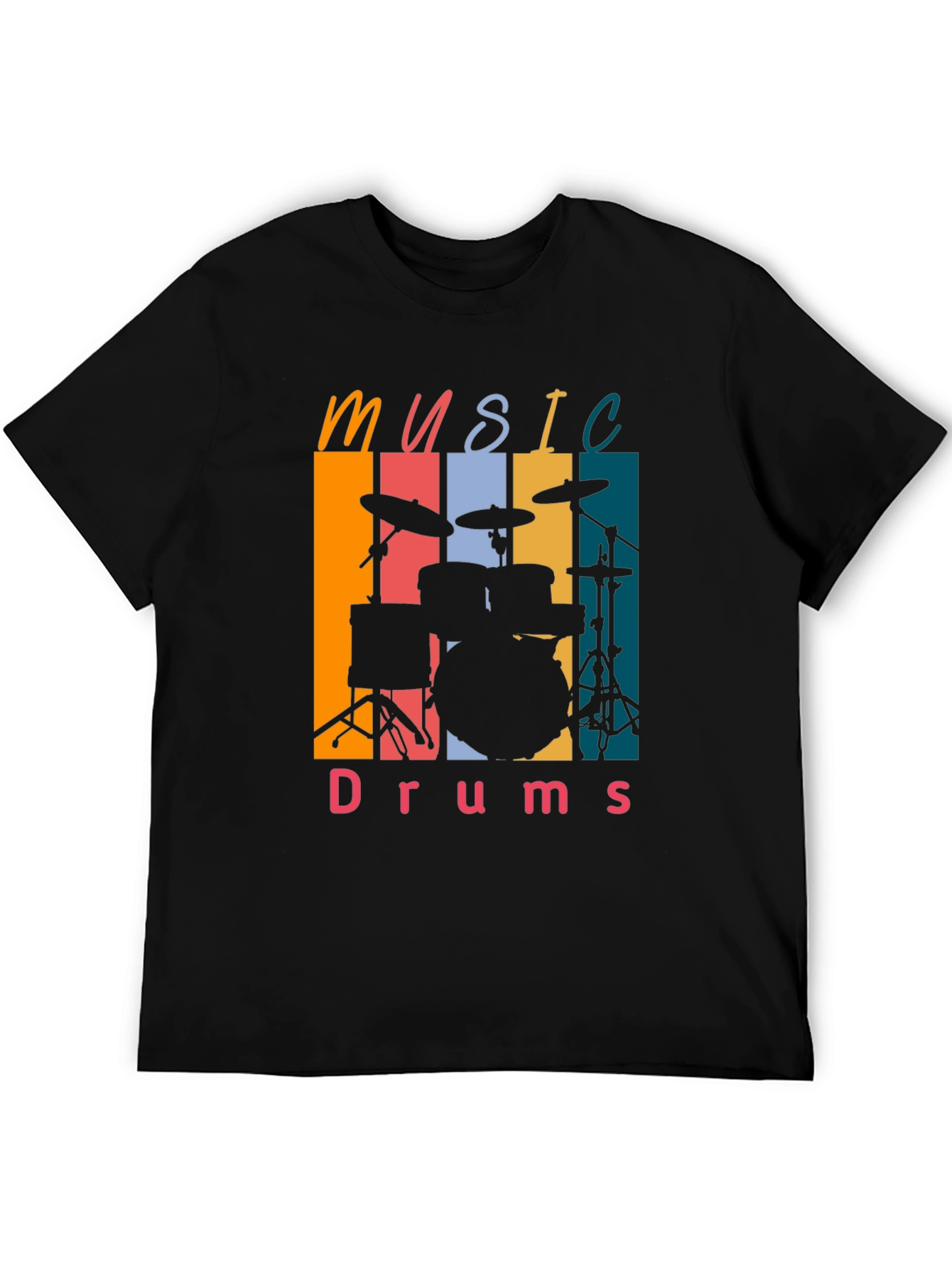 Music Drums Retro Tee