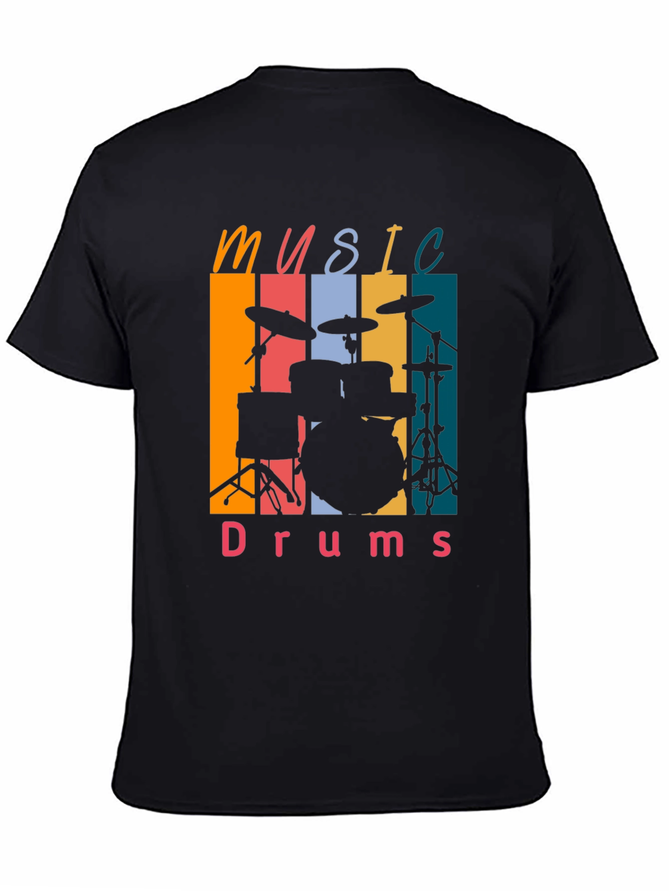 Music Drums Retro Tee