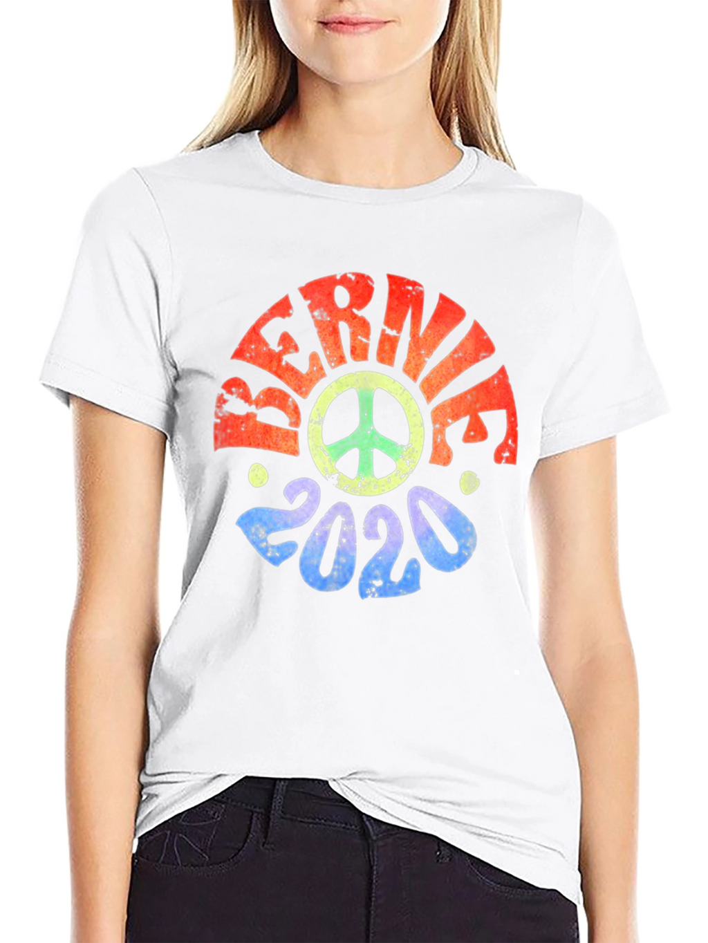 Bernie 2020 Peace Sign Graphic Tee