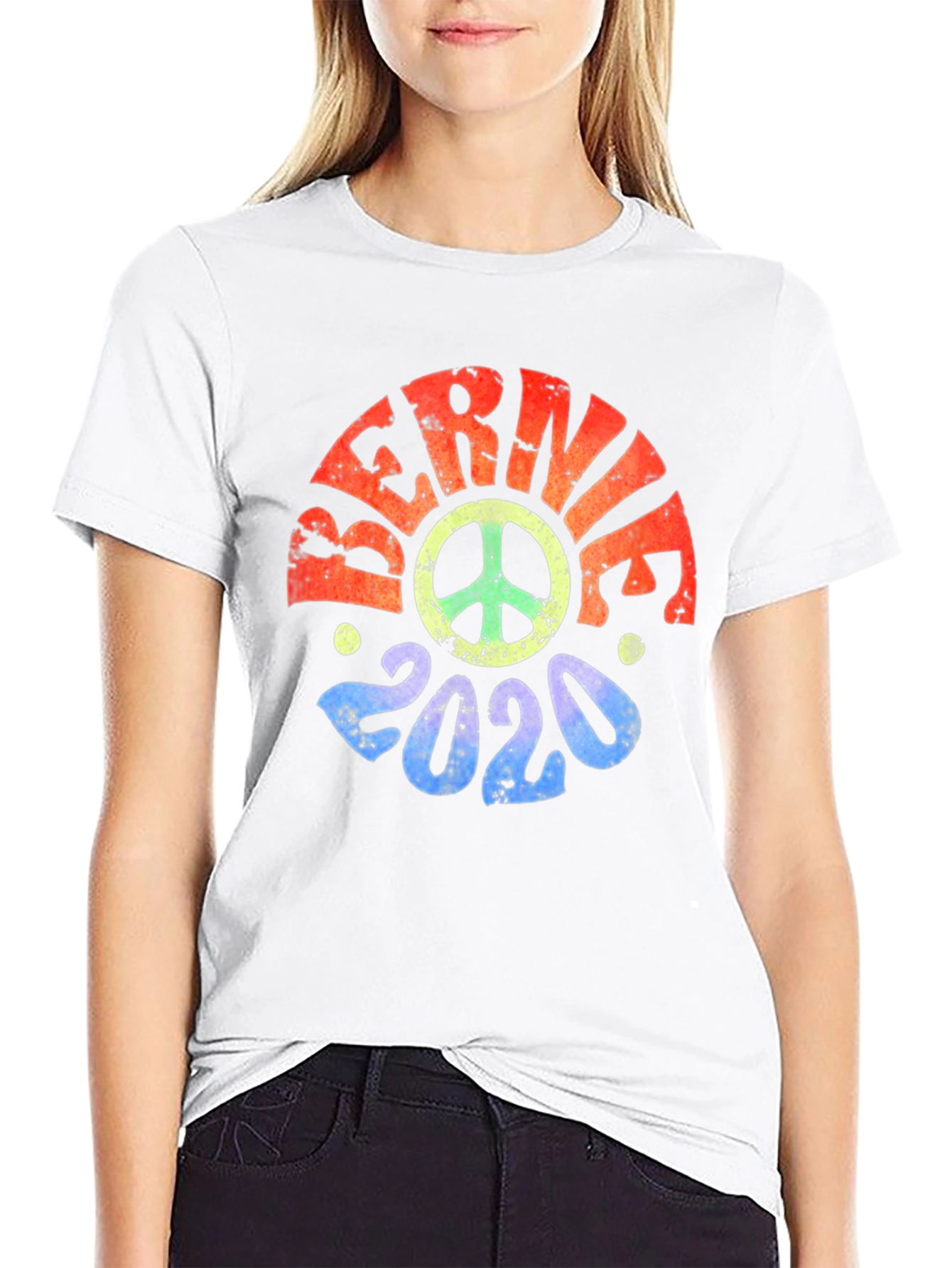 Bernie 2020 Peace Sign Graphic Tee