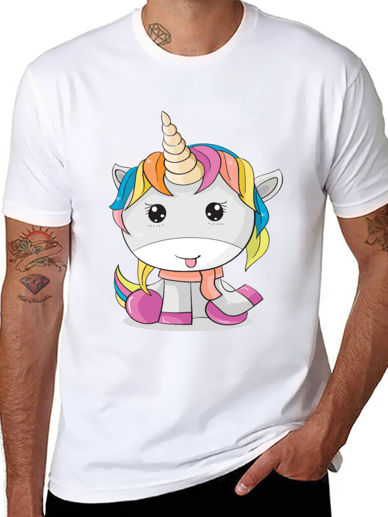 Unicorn Graphic T-Shirt - Cute Cartoon Animal Tee