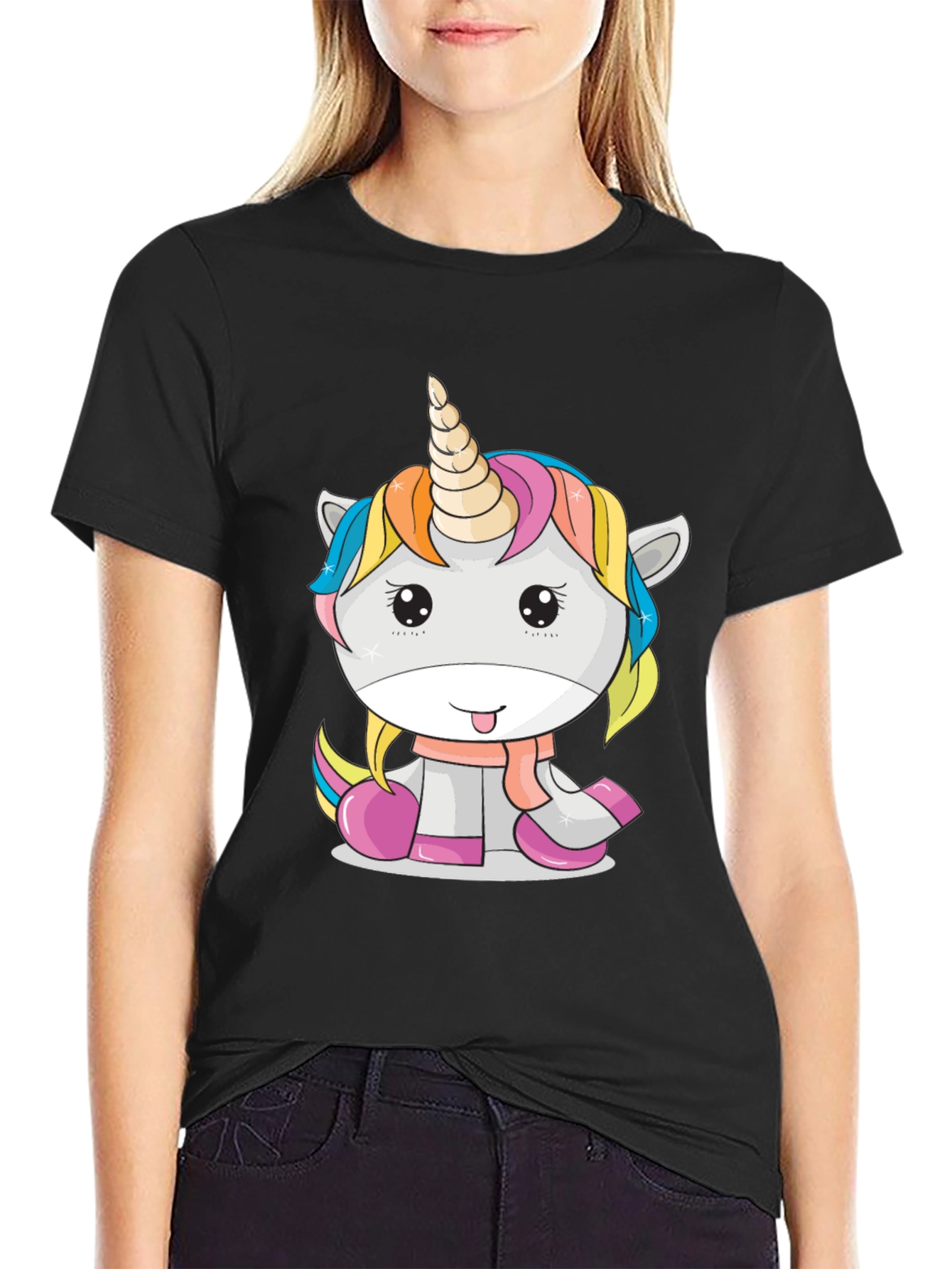 Unicorn Graphic T-Shirt - Cute Cartoon Animal Tee
