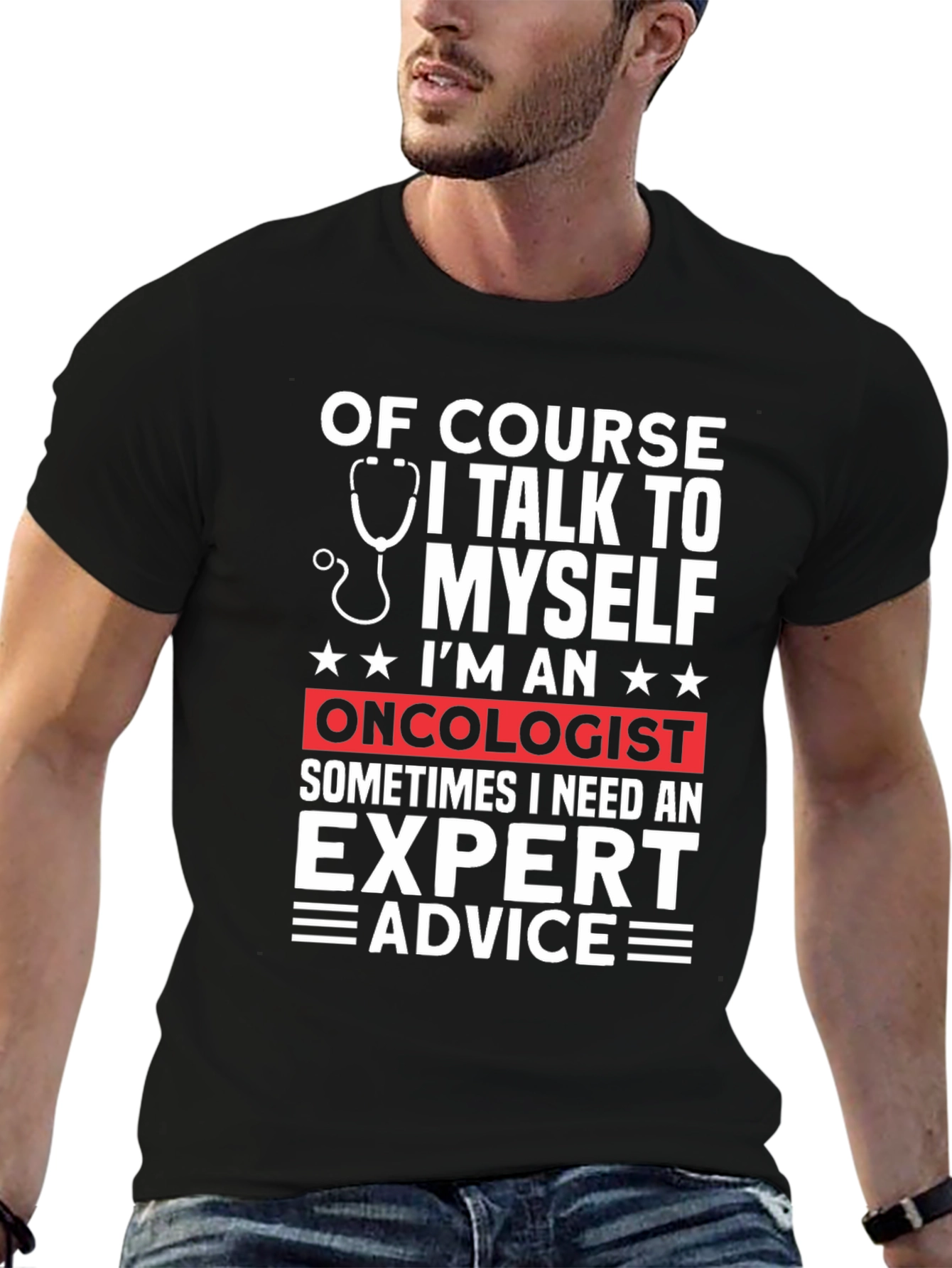 Oncologist Expert Advice Graphic T-Shirt