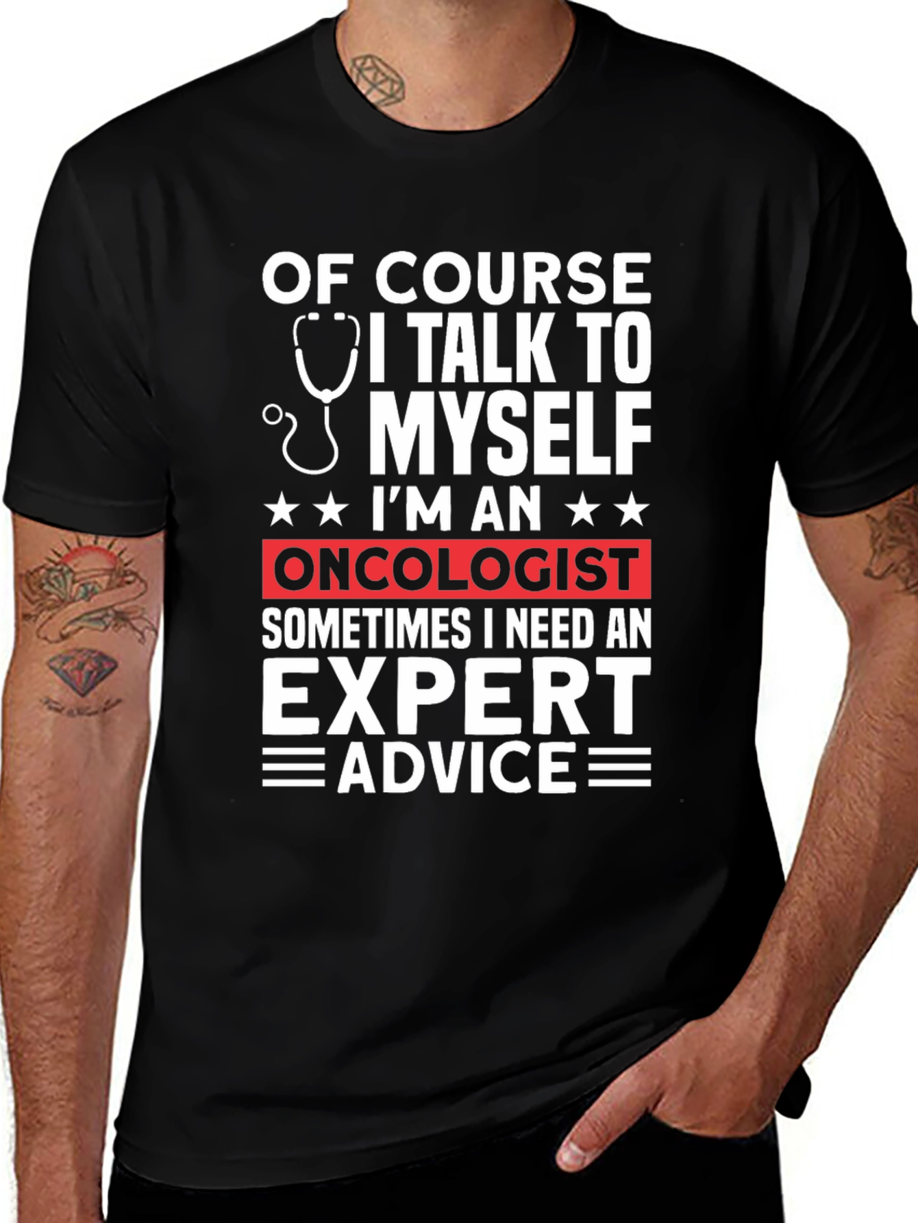 Oncologist Expert Advice Graphic T-Shirt