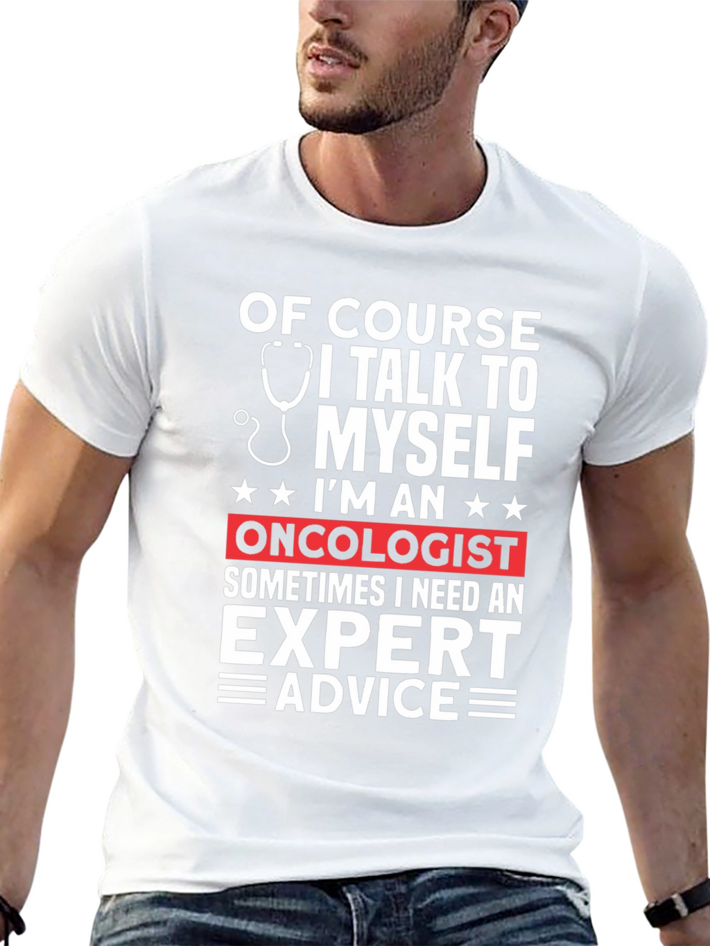 Oncologist Expert Advice Graphic T-Shirt