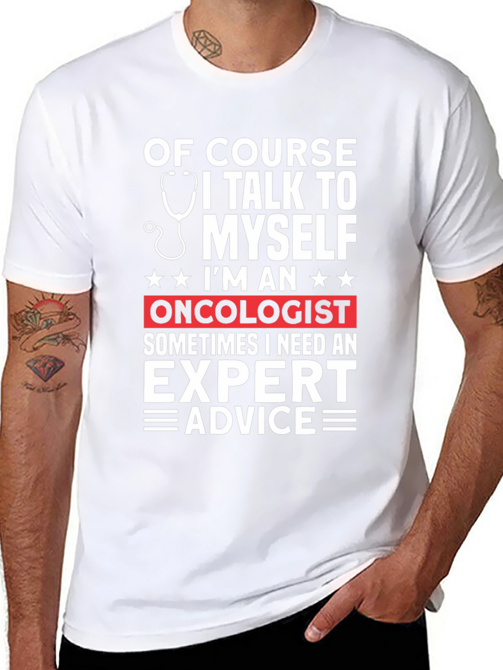 Oncologist Expert Advice Graphic T-Shirt