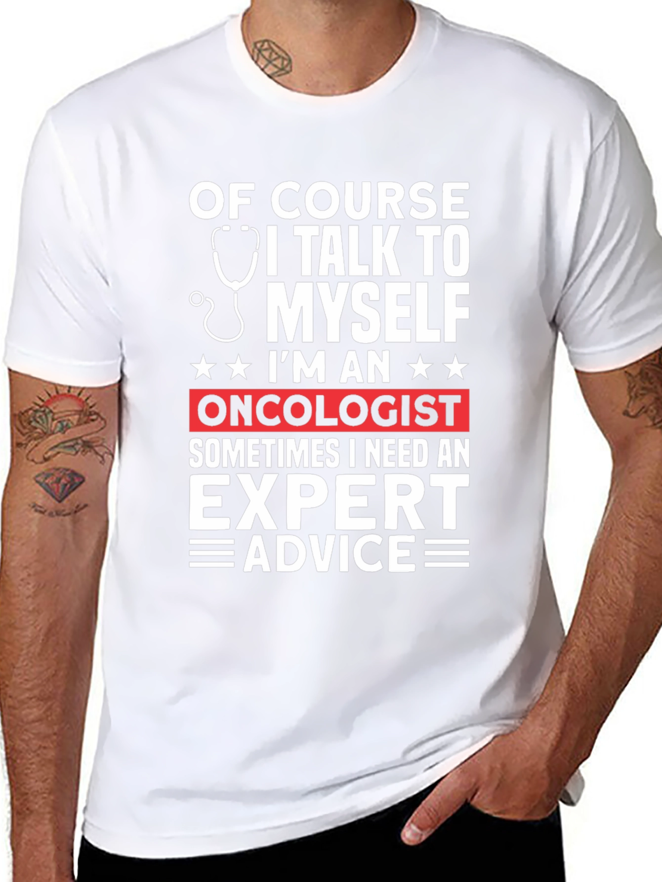 Oncologist Expert Advice Graphic T-Shirt