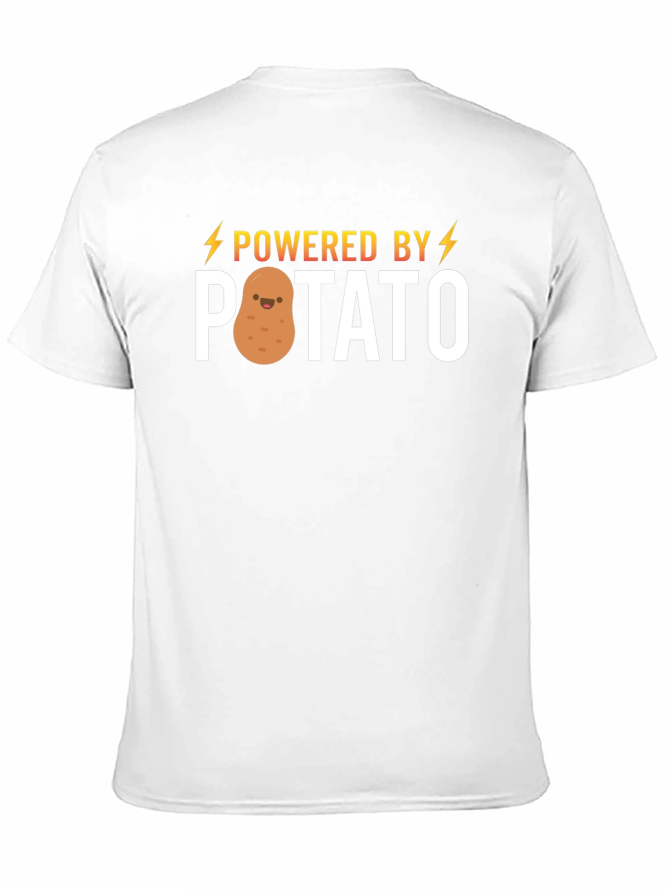 Powered by Potato T-Shirt - Funny Cute Graphic Tee