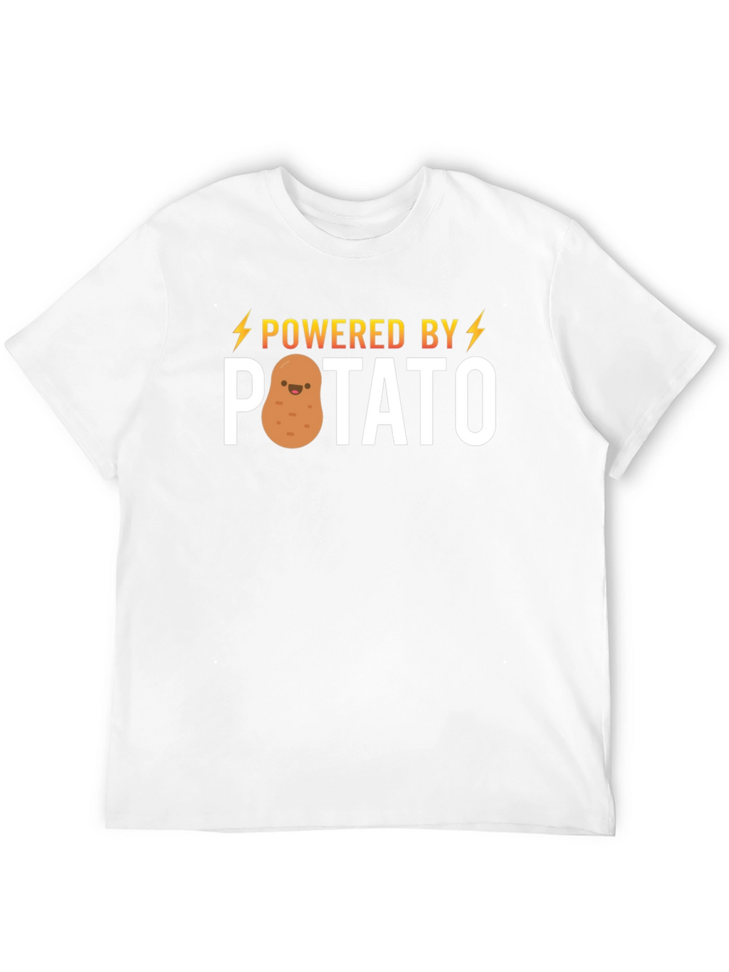 Powered by Potato T-Shirt - Funny Cute Graphic Tee