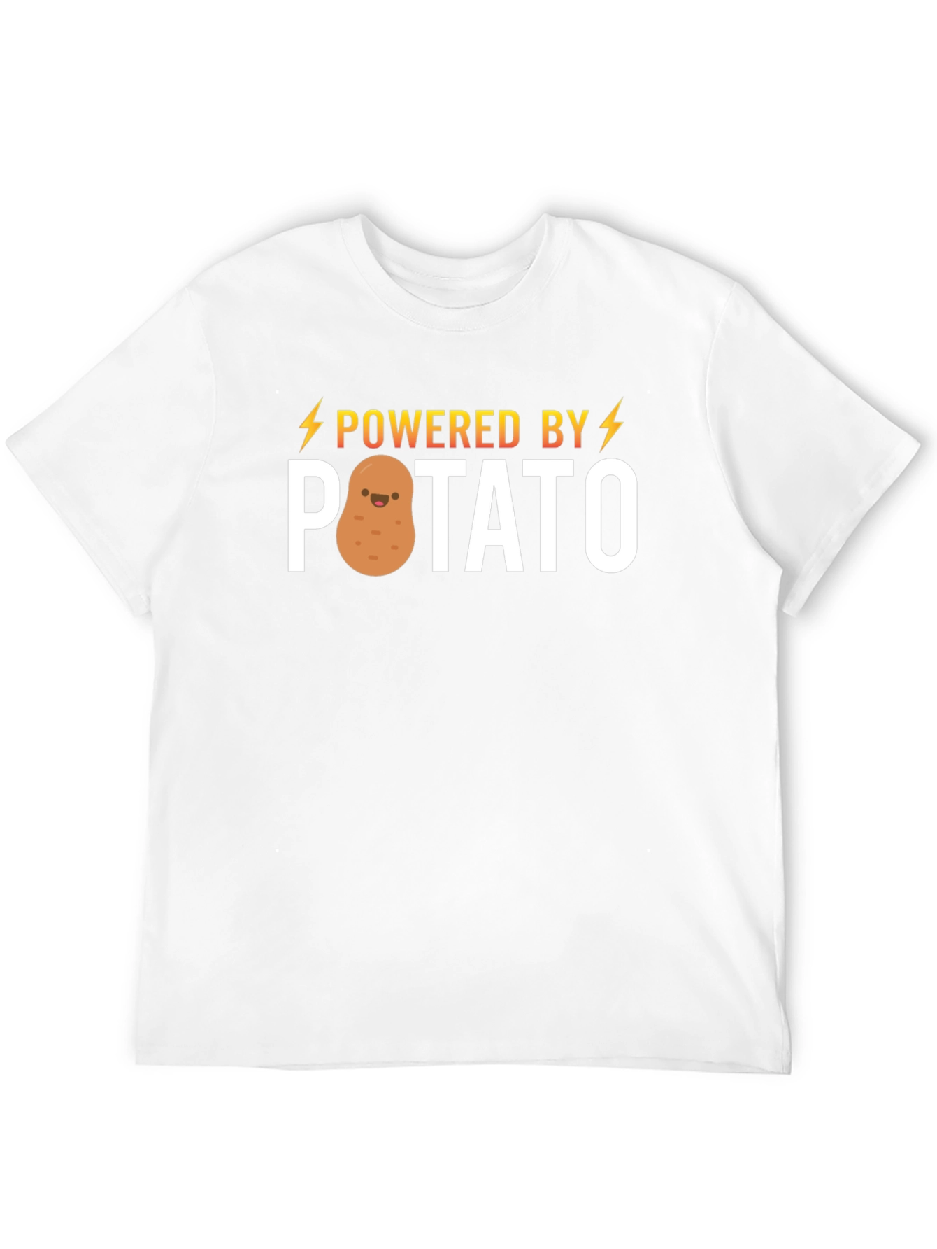 Powered by Potato T-Shirt - Funny Cute Graphic Tee