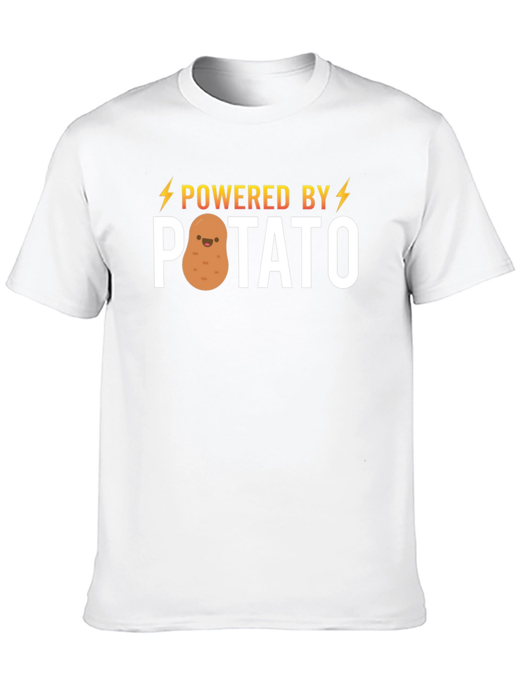 Powered by Potato T-Shirt - Funny Cute Graphic Tee
