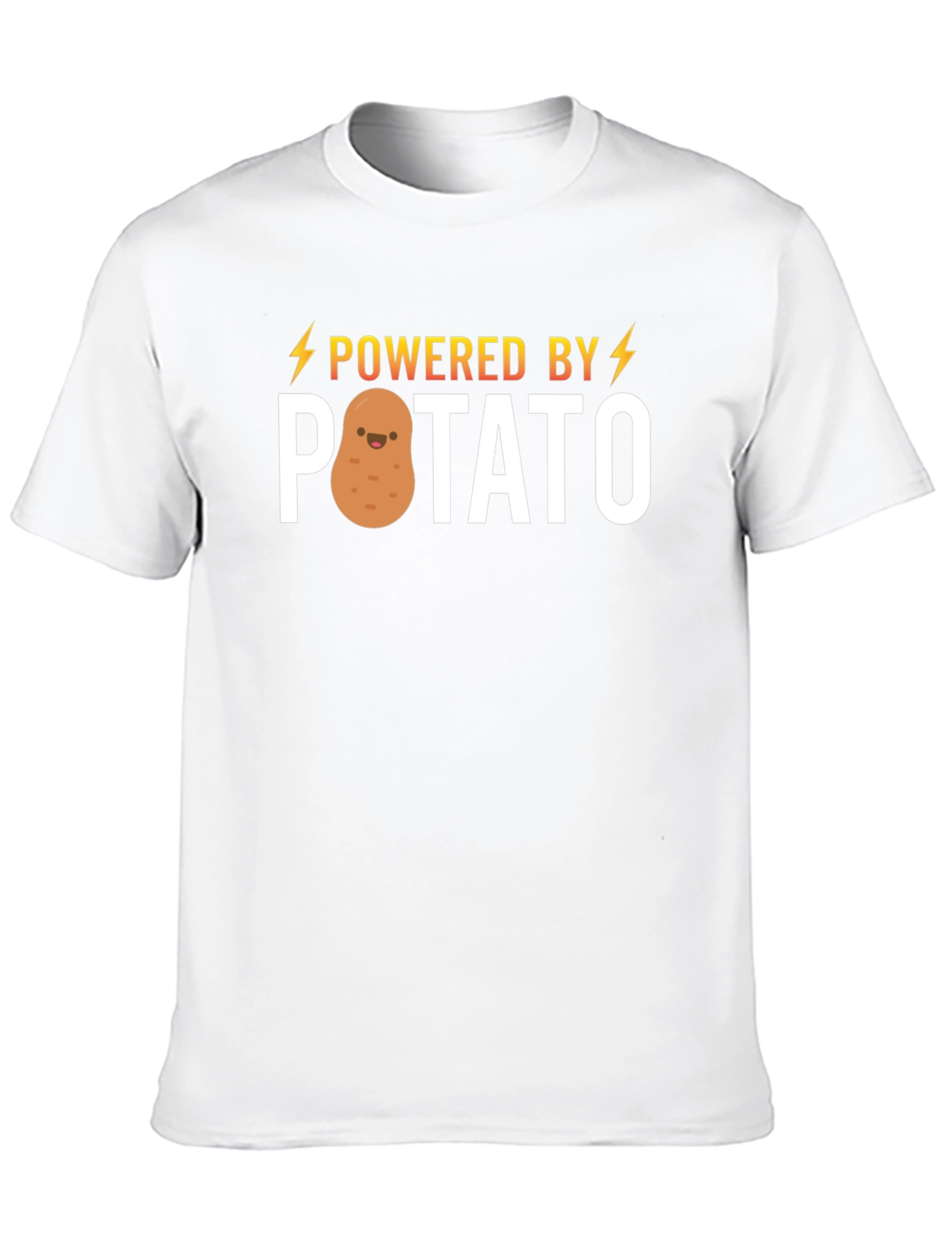 Powered by Potato T-Shirt - Funny Cute Graphic Tee