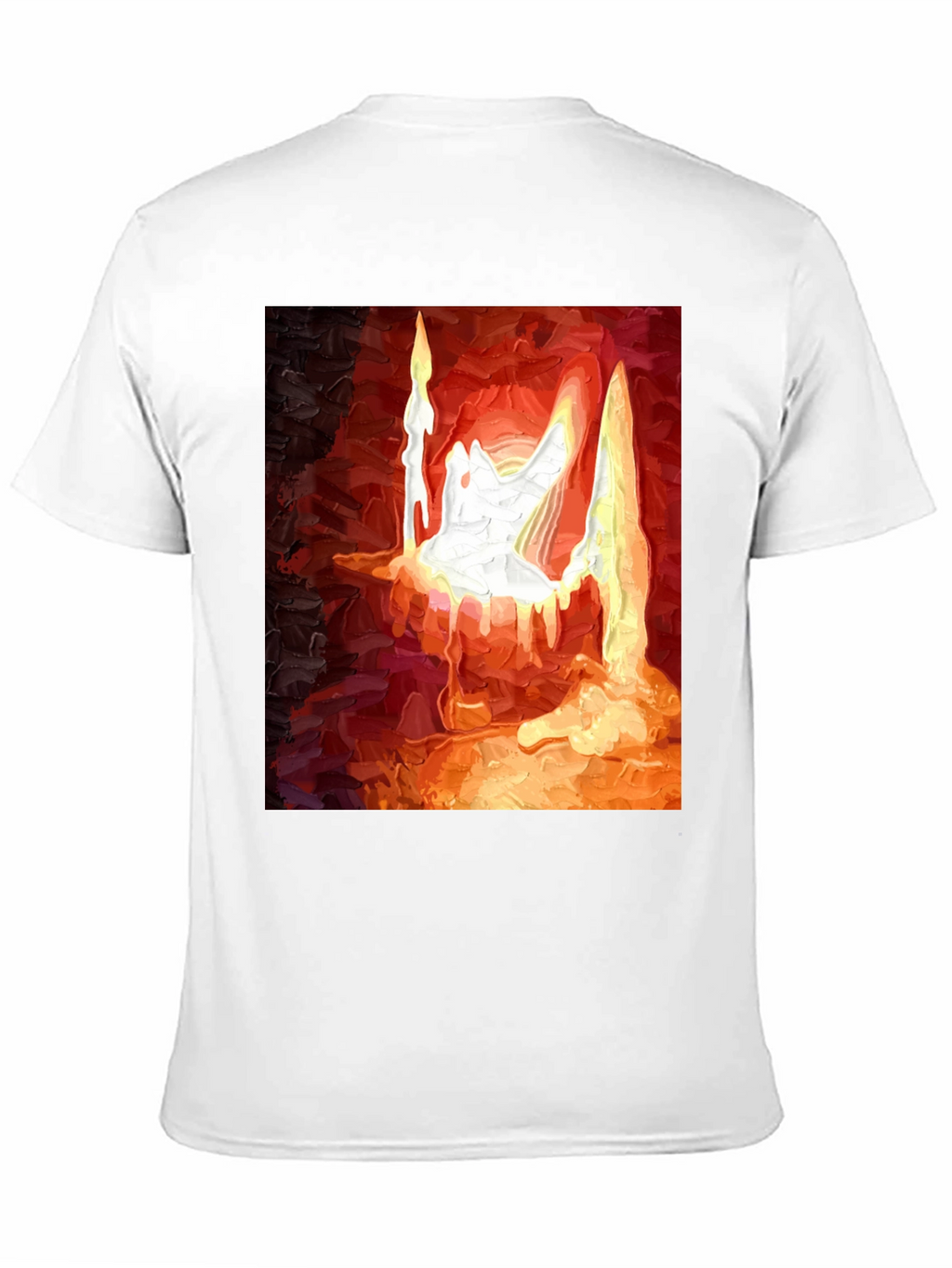 Abstract Candle Graphic T-Shirt