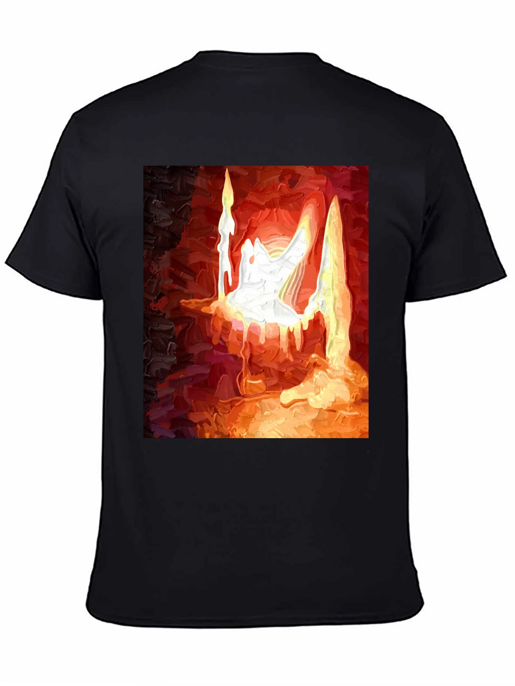 Abstract Candle Graphic T-Shirt
