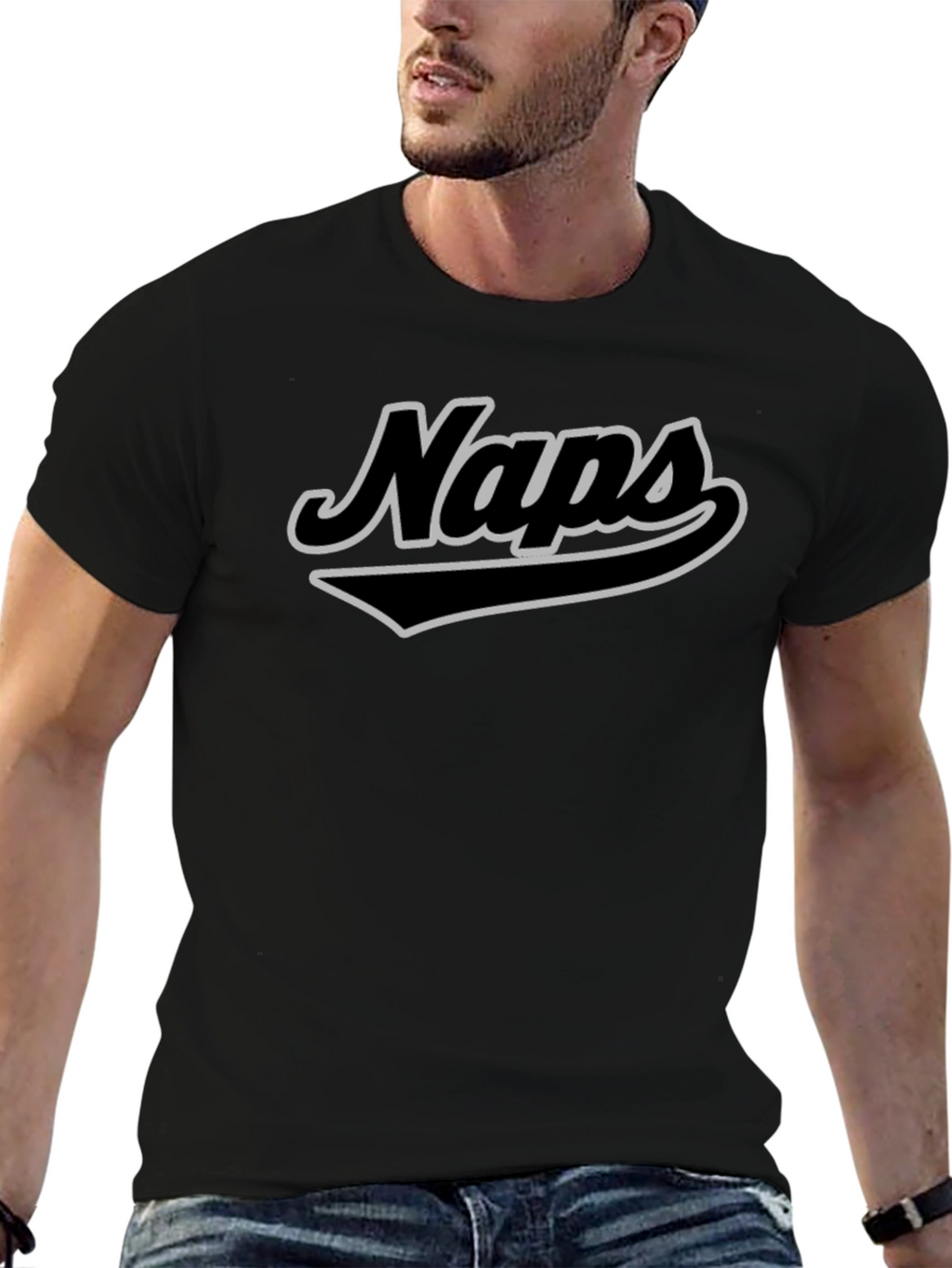 Naps T-Shirt - Black Cotton Tee
