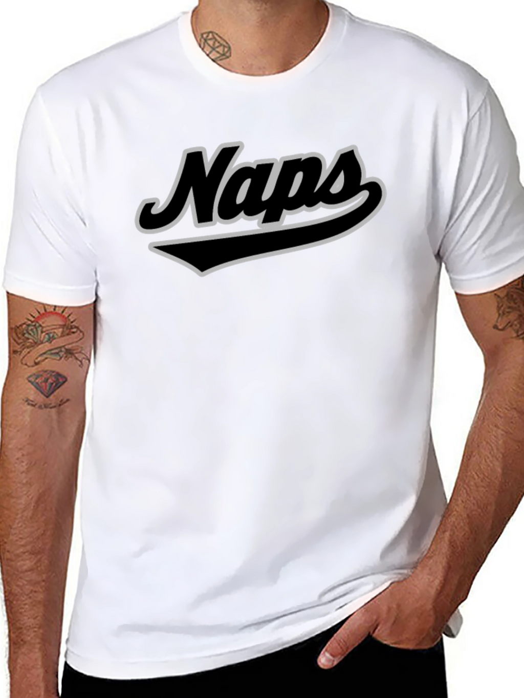 Naps T-Shirt - Black Cotton Tee