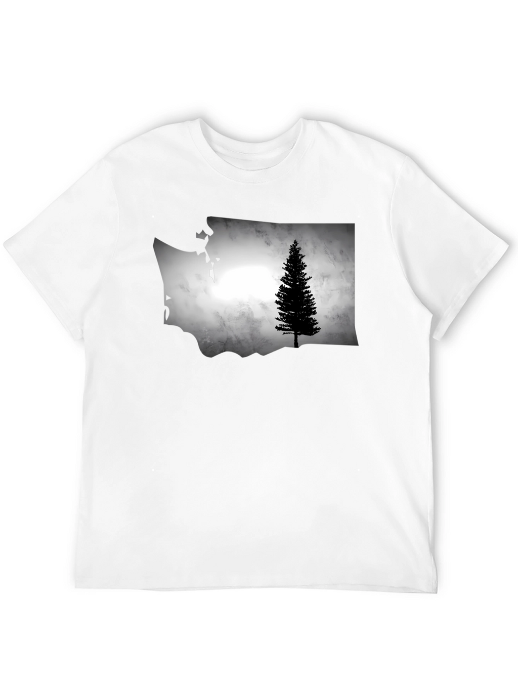 Washington State Tree Graphic Tee - Black
