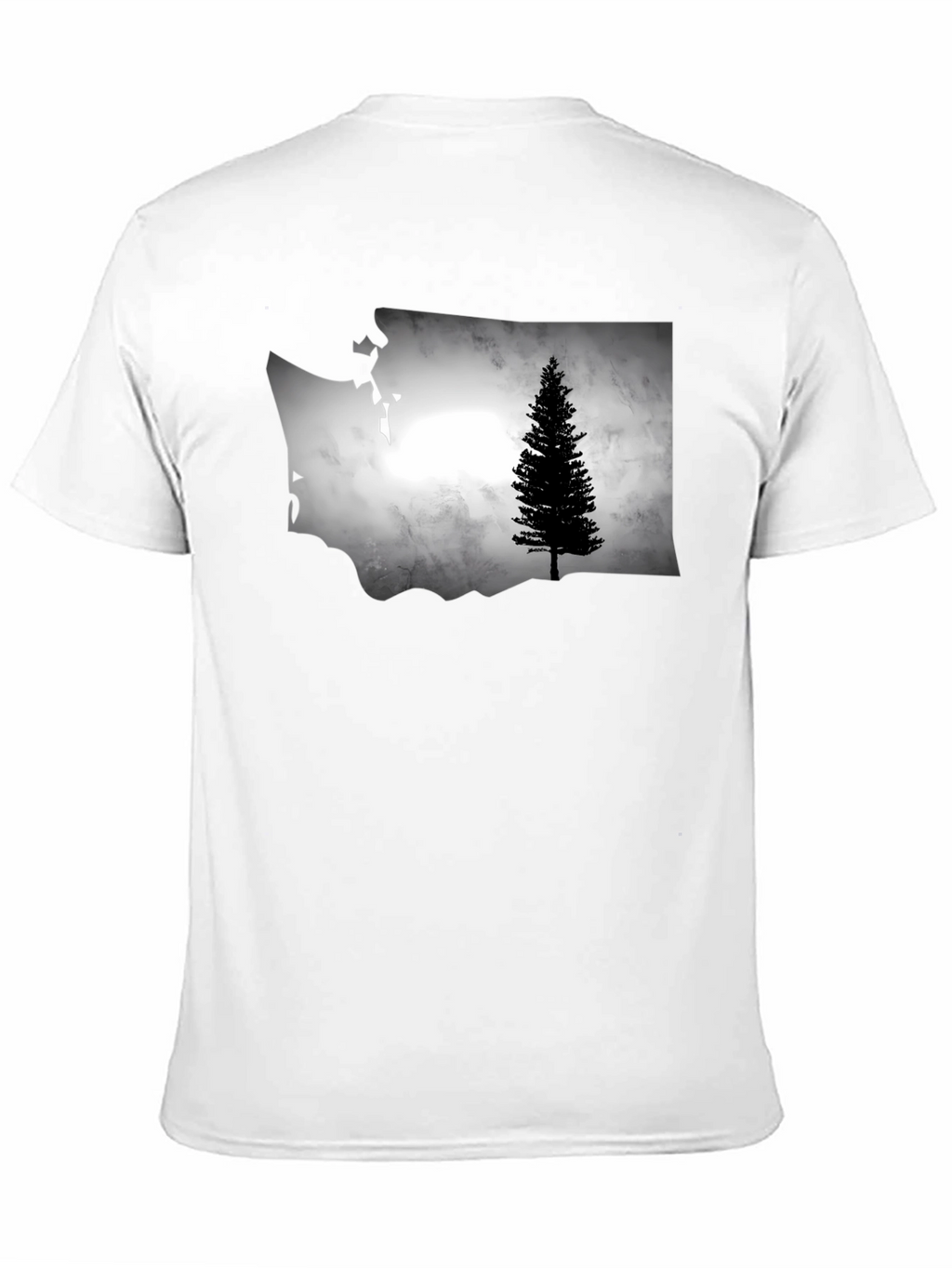 Washington State Tree Graphic Tee - Black