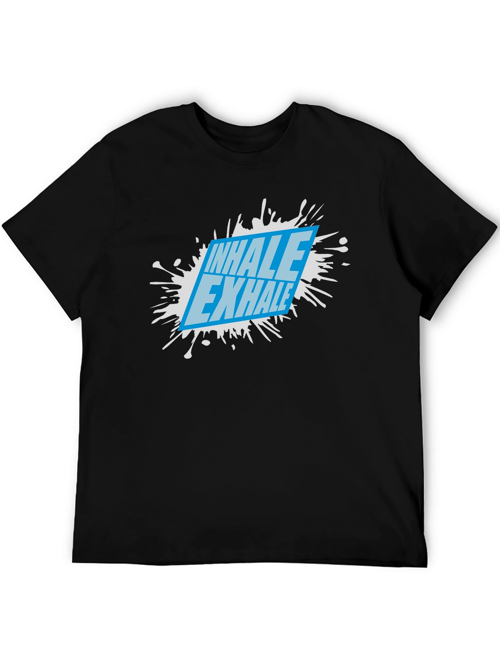 Inhale Exhale Graphic Tee - Black