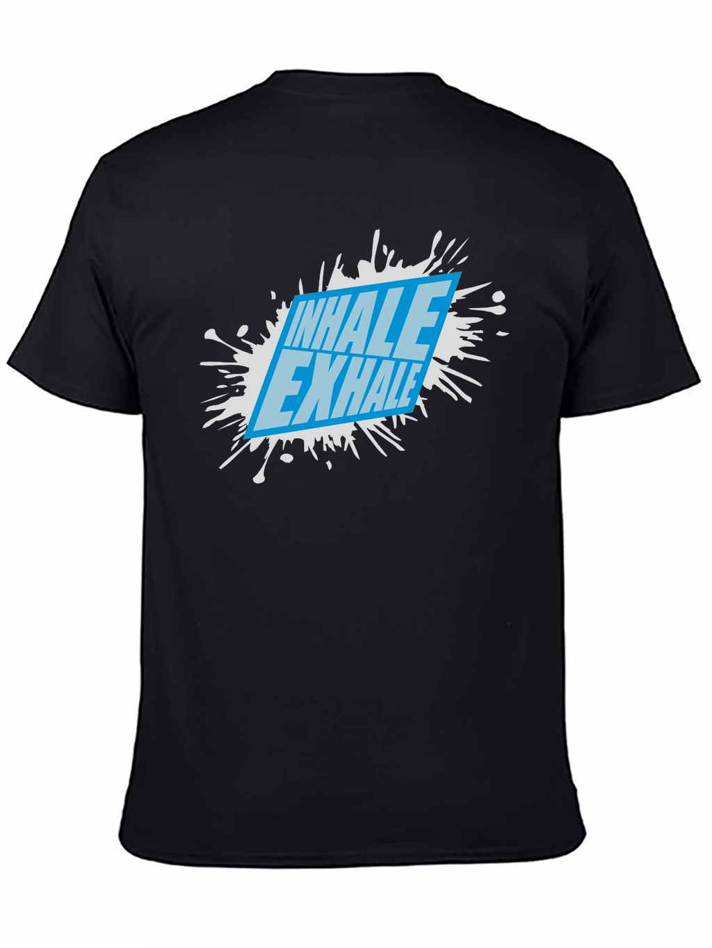 Inhale Exhale Graphic Tee - Black