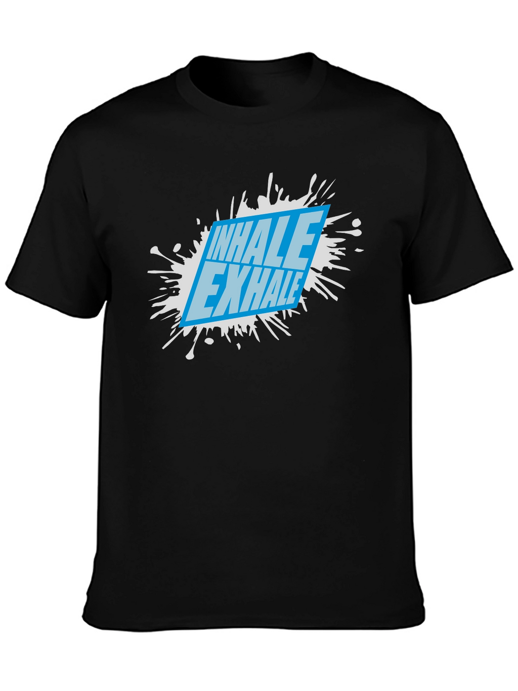 Inhale Exhale Graphic Tee - Black
