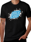 Inhale Exhale Graphic Tee - Black