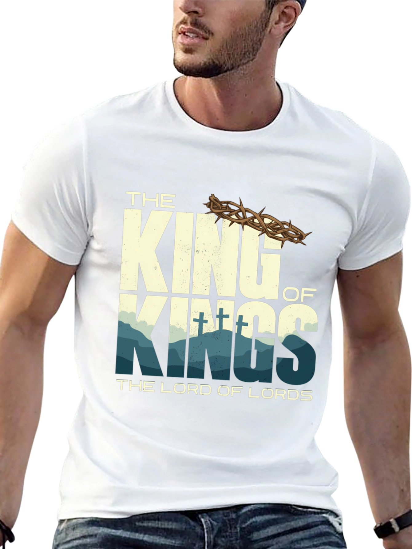 King of Kings Graphic T-Shirt - Religious Apparel